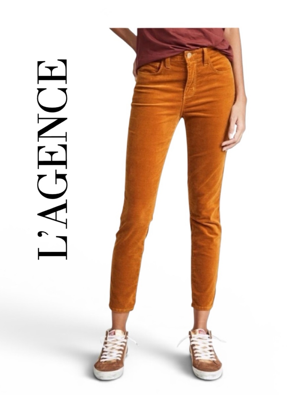 L’Agence Marigold Margot Velvet Jeans Size 26